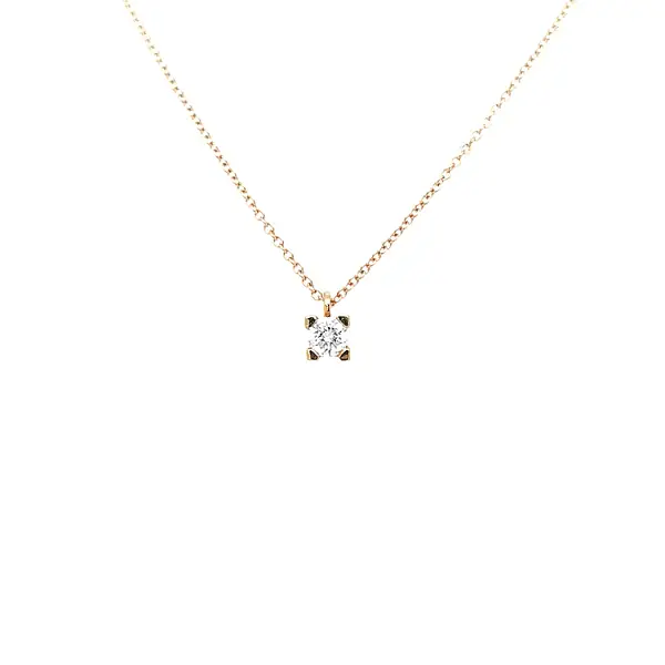 Zlatý Přívěsek s Diamantem