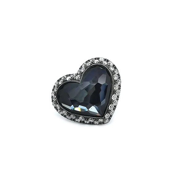 Zlatý Prsten Crivelli s Hematitem a Diamanty