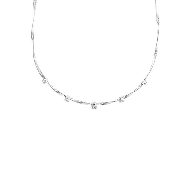 Zlatý Náhrdelník s Diamanty Marco Bicego Marrakech