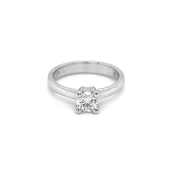 Gold Engagement Ring with Diamond