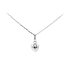 Minimalist White Gold Heart Pendant