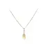 Luxury gold necklace with sparkling zircon