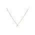 Gold necklace with a delicate solitaire zircon