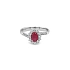 Gold Ring with Ruby and Diamonds