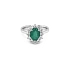 Gold Ring with Emeralds and Diamonds