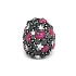Gold Ring with Rubies, Black and White Diamonds
