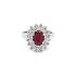 Gold Ring with Ruby and Diamonds