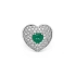 Gold Ring with Emerald and Diamonds