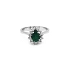 Gold Ring with Emerald and Diamonds