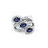 Gold Ring with Sapphires and Diamonds