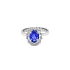 Gold Ring with Sapphire and Diamonds