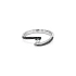 Gold Ring with Black and White Diamonds