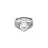 Gold Ring with Natural Pearl and Diamonds