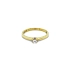 Gold Engagement Ring with Diamond