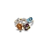 Gold Ring Semi precious stones and Diamonds