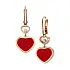Zlaté Náušnice Chopard Happy Hearts 837482-5810