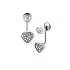 Zlaté Náušnice Chopard Happy Hearts 83A082-1009