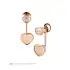 Zlaté Náušnice Chopard Happy Hearts Golden Hearts James Bond 007 83A007-5021