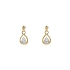 Gold Earrings with Diamonds