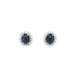 Gold Earrings with Sapphires and Diamonds