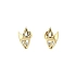 Gold Earrings with Diamonds