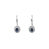 Gold earrings with sapphires and diamonds