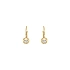 Gold earrings with diamonds