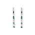Gold Earrings with Emeralds and Diamonds