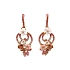 Gold Earrings Semi precious stones and Diamonds