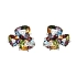 Gold Earrings Semi precious stones and Diamonds
