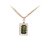 Necklace with Beautiful Tourmaline in Combination with Diamonds