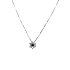Golden Pendant with Sapphire and Diamonds