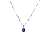 Gold Pendant with Sapphire and Diamonds
