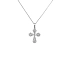 Gold Pendant Cross with Diamonds