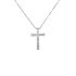 Gold Pendant Cross with Diamonds