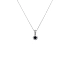Gold pendant with sapphire and diamonds