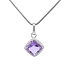 Gold Pendant with Amethyst and Diamonds