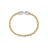Gold Fixed Bracelet with Zircons