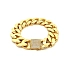 Gold Bracelet Armadillo with Zircons