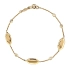 Gold Bracelet with Zircons