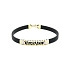 Gold Bracelet with Rubber
