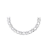 Women's White Gold Necklace with Zircons