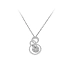 Necklace with White Gold Zircons