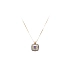 Gold Necklace with Purple Stone