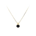 Gold Necklace with Blue Stone