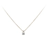 Gold Necklace with Zircons