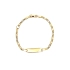 Golden Baby Bracelet with Plate