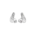 White Gold dangle earrings