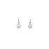 White Gold Pearl Earrings