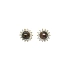 Gold Pecko Earrings with Brown Pearl